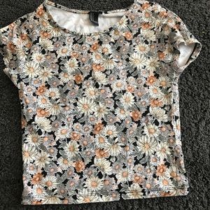 Forever 21 floral crop top